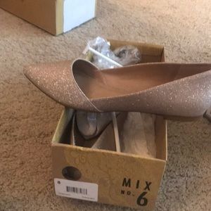 Dressy shimmer flats